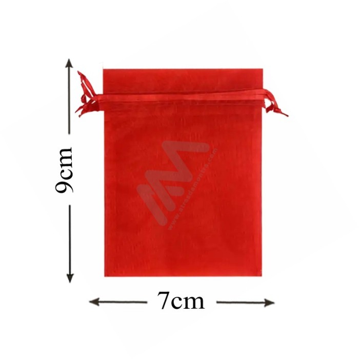 Red Organza Bag 7x9 Pack 10 units