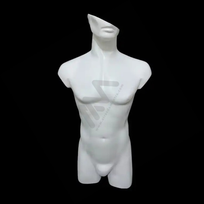 Busto em Fibra de Vidro Homem Branco %shop-name%