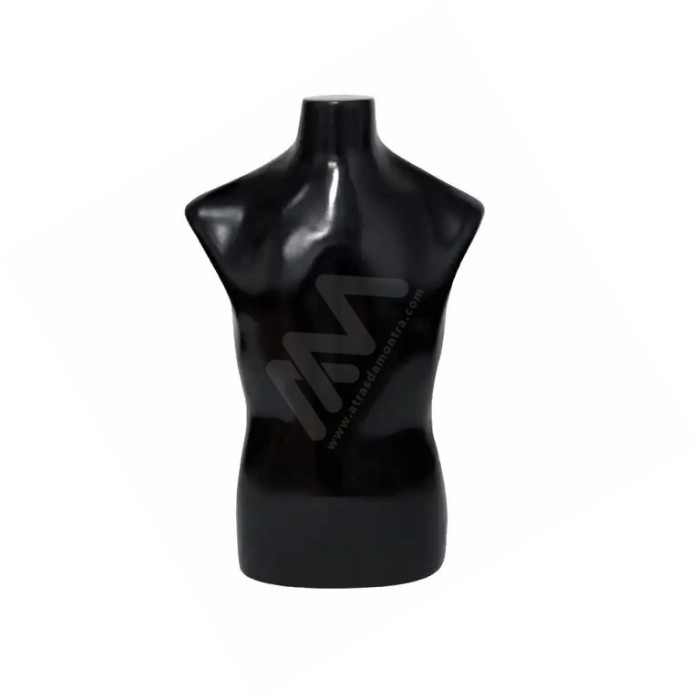 Busto em Fibra de Vidro Unissexo Preto %shop-name%
