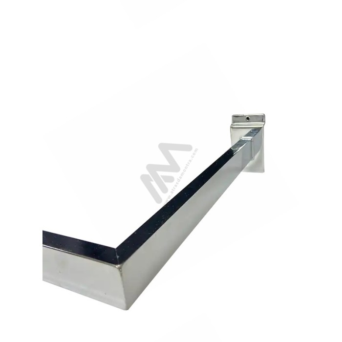 Slatwall Chromed bar for hangers 600mm