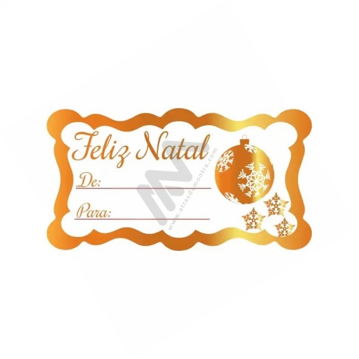 Roll with 200 labels "Feliz Natal"