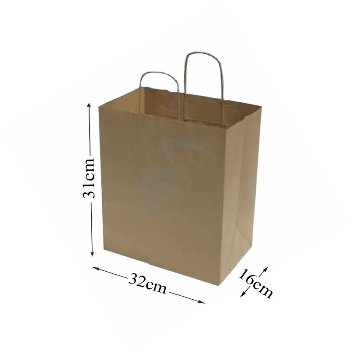 Brown Kraft paper bags 32x31x16
