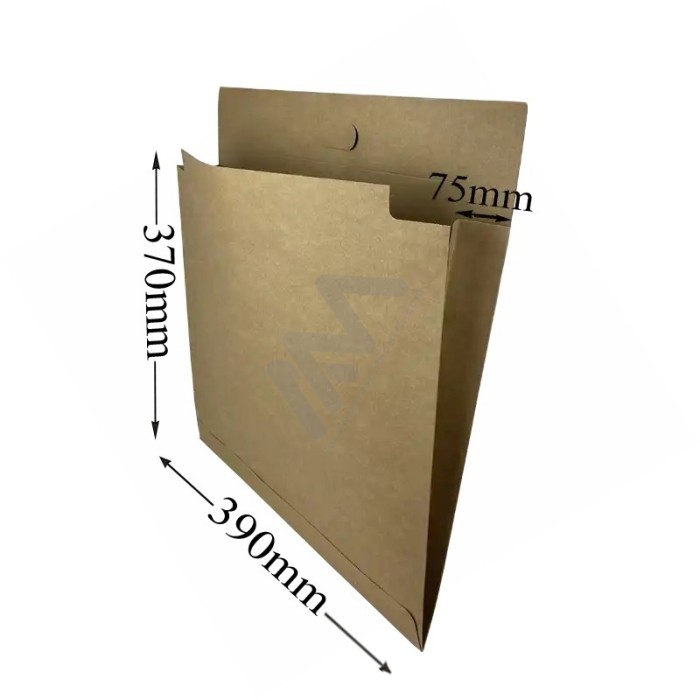 Kraft Paper Envelopes with adhesive 390x370+75mm