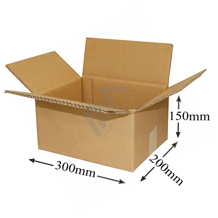 Kraft Cardboard Boxes 300X200X150mm