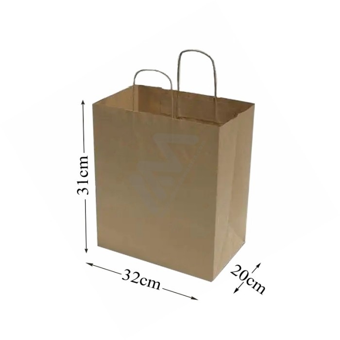 Brown Kraft paper bags 32x31x20