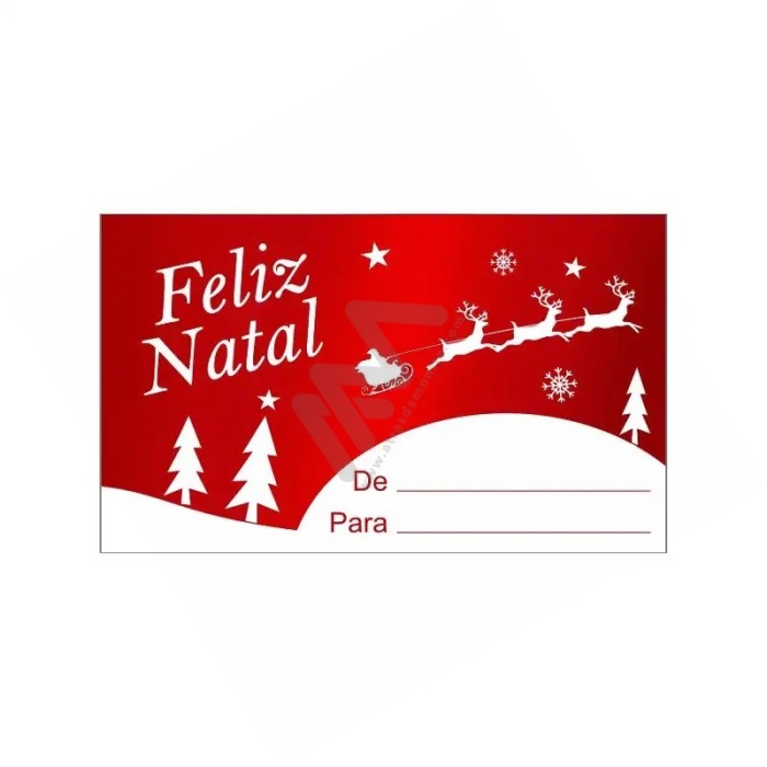 Roll with 200 labels "Feliz Natal"