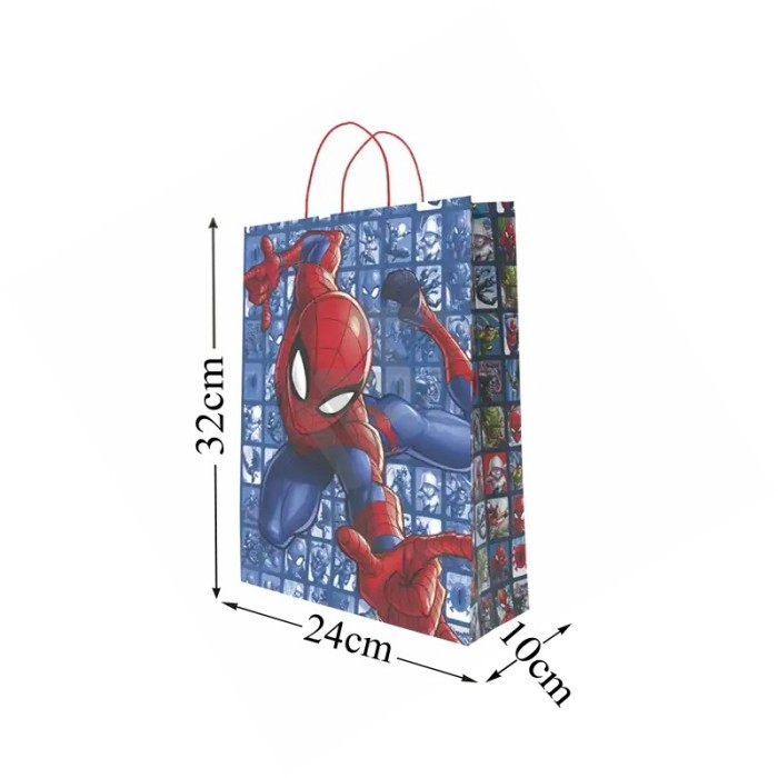 SPIDERMAN Paper Bags 24x32x10