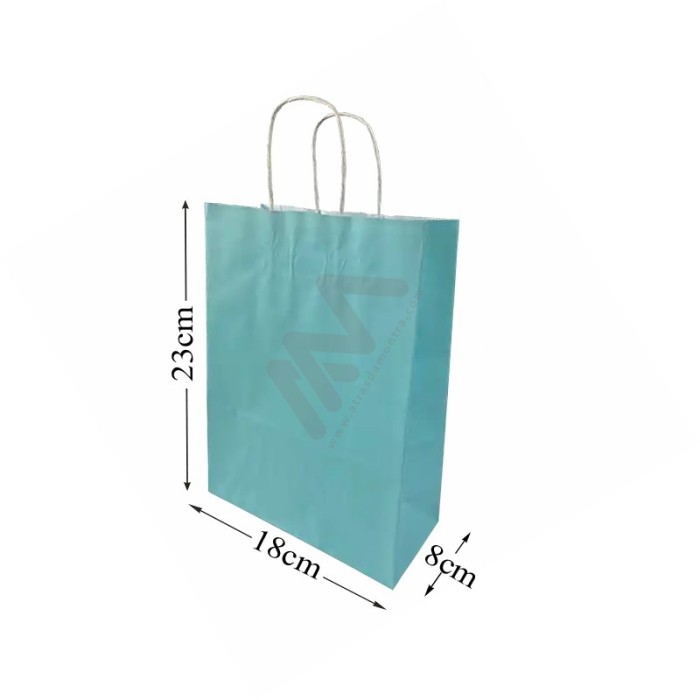 Blue Paper Bags 18x23x8