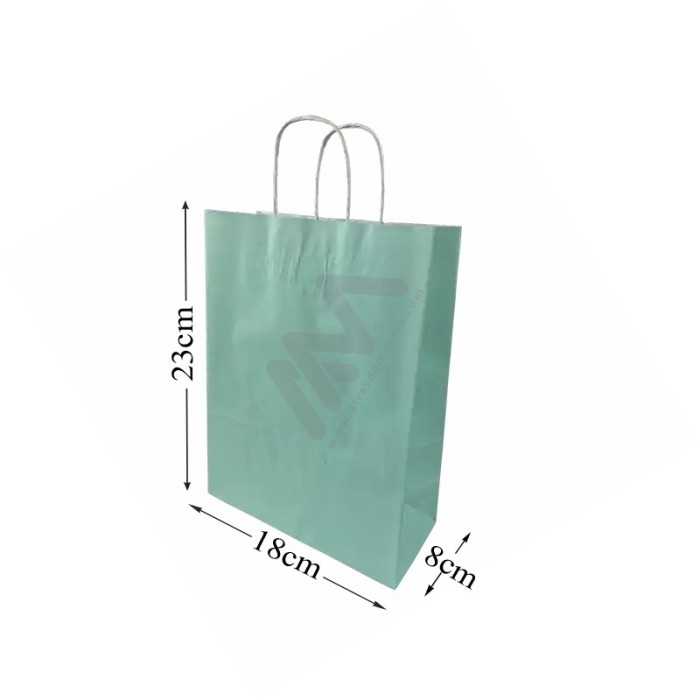 Green Paper Bags 18x23x8