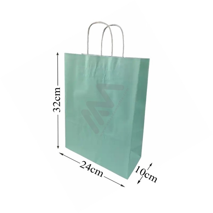 Green Paper Bags 24x32x10