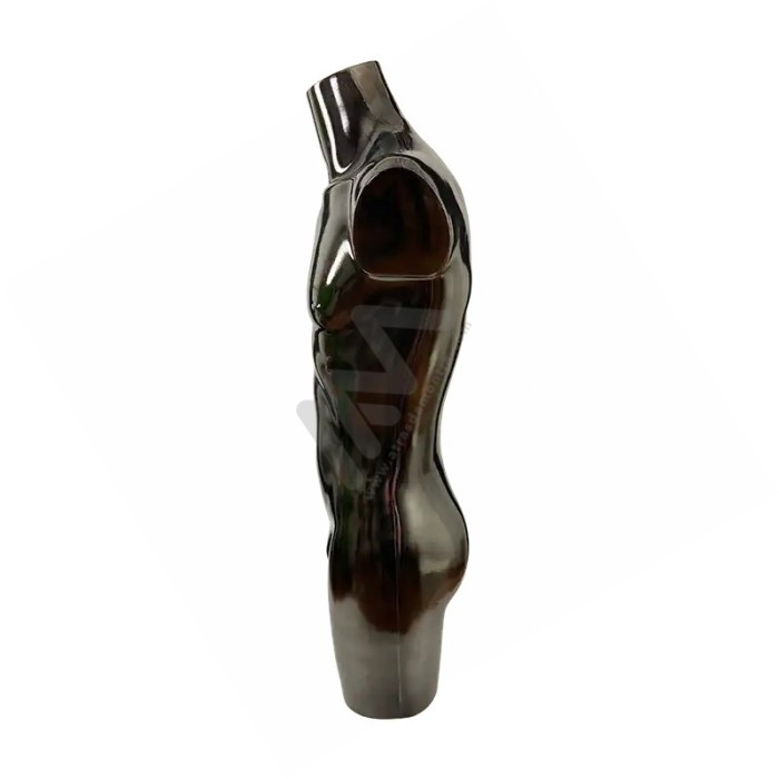 Busto em PVC Homem Preto Castanho