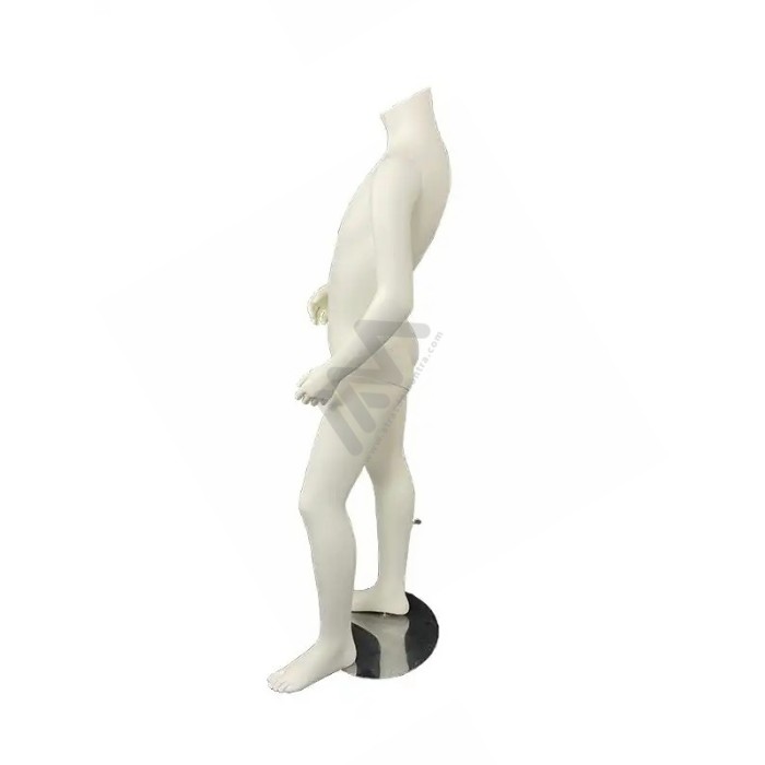 White 8/10-year-old Child Mannequin without Head OUTLET Atrás da Montra