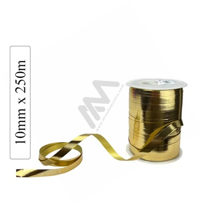 Gold METAL decorative wrapping tape 10mm x 250m