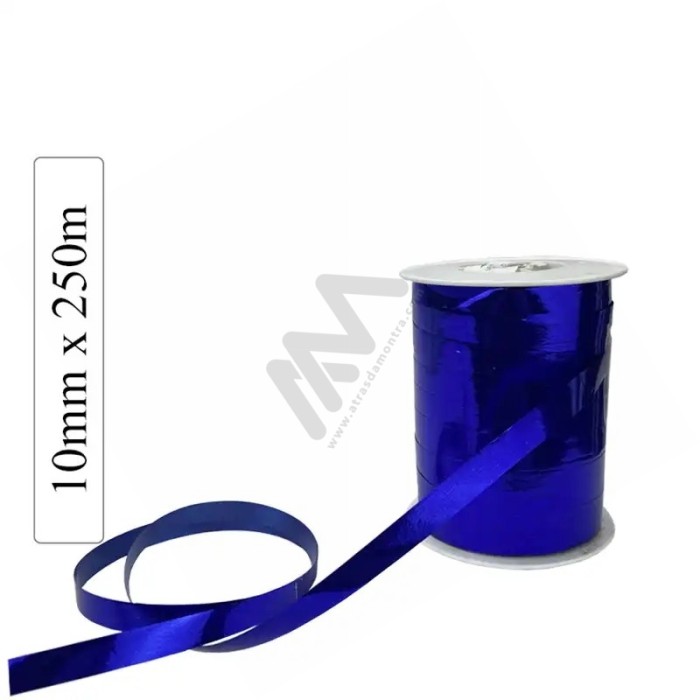 Blue METAL decorative wrapping tape 10mm x 250m