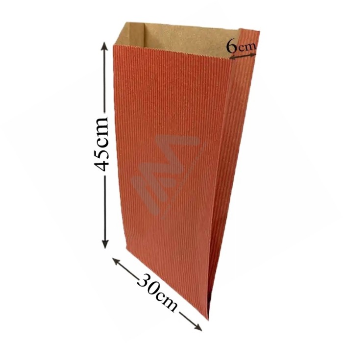 Envelopes Vermelho Kraft 30+6x45