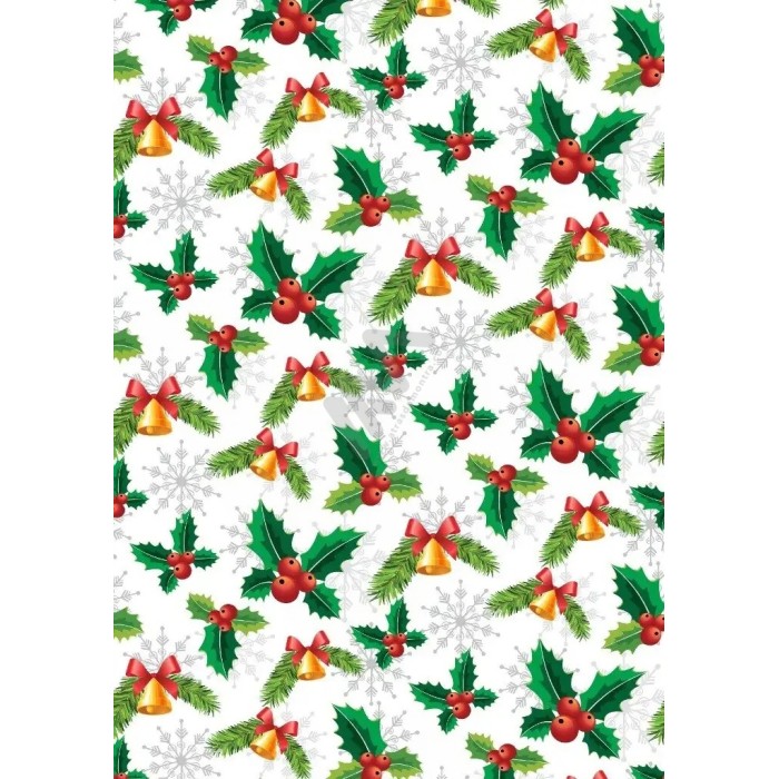 Papel de embrulho Natal c/ 25 folhas 70x100cm