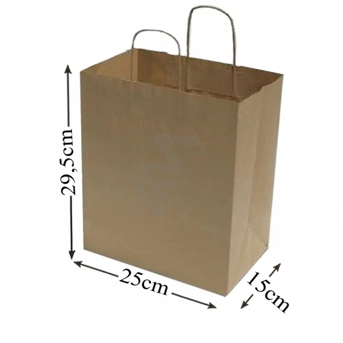 Brown Kraft paper bags 25x29,5x15