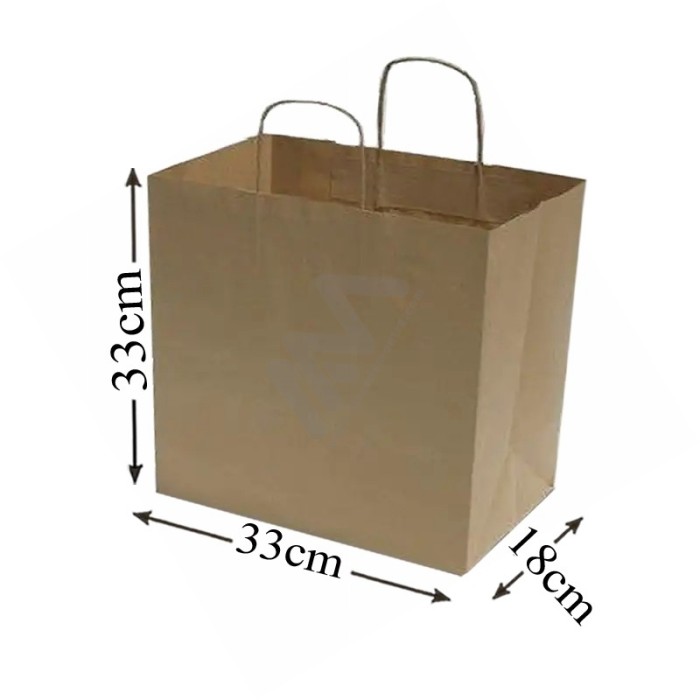Brown Kraft paper bags 33x33x18