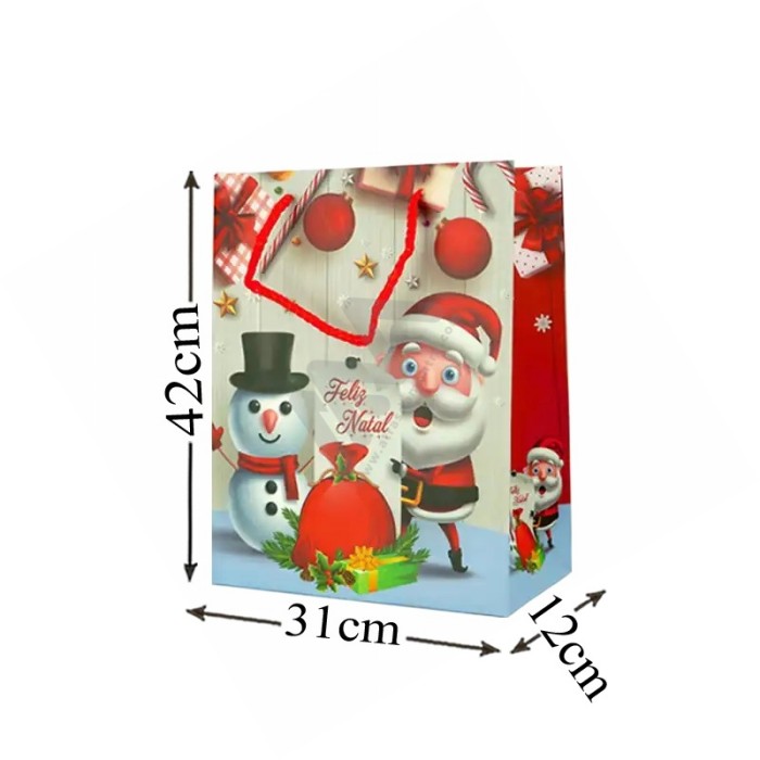 Christmas ROPE HANDLE PAPER BAG 31x42x12