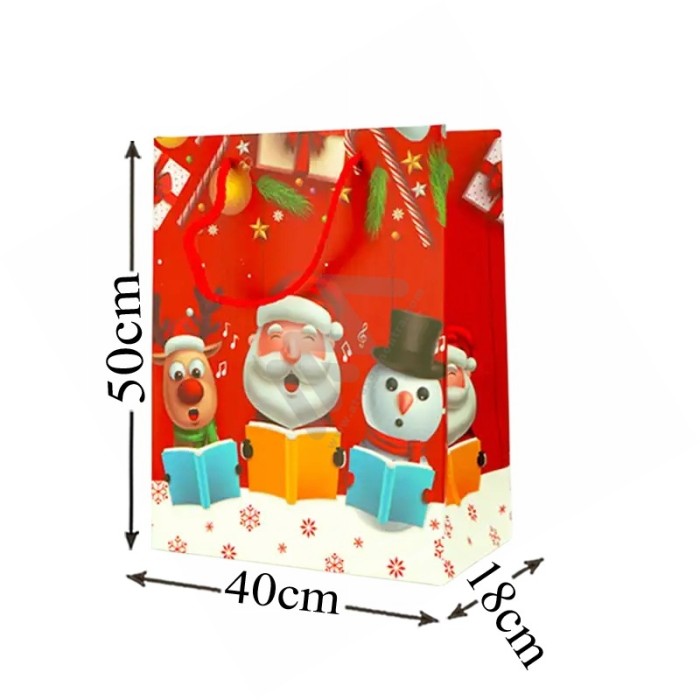 Christmas ROPE HANDLE PAPER BAG 40x50x18