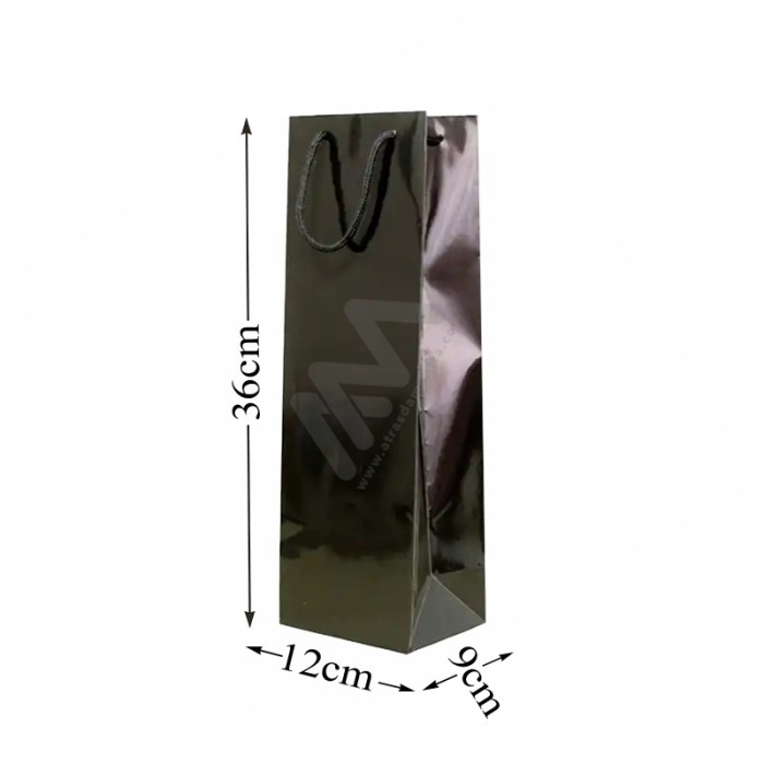 Handle Paper Bag for Bottles - 12 units
