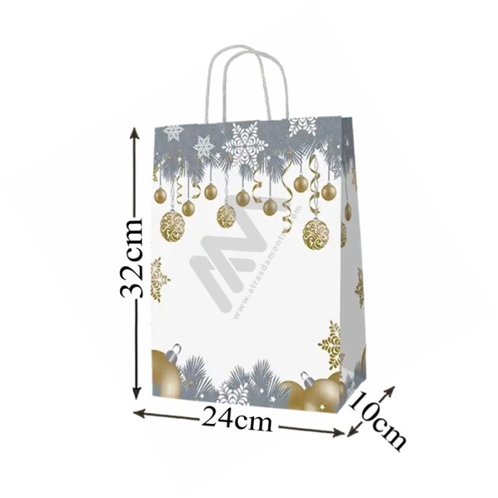 Twisted wing paper bags Christmas 24x32x10