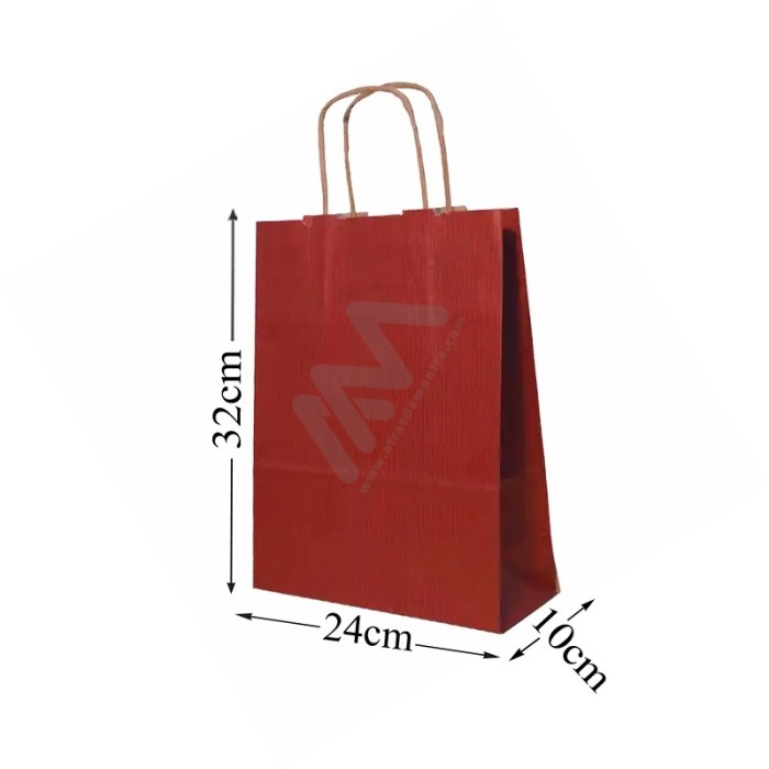 Red Paper Bags 24x32x10