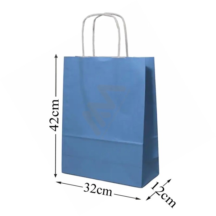 Blue Paper Bags 32x42x12