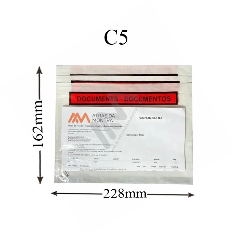 Adhesive Standard Envelopes C5 228x162mm