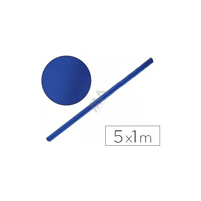 Papel Embrulho Azul Kraft em rolo 1mx5m