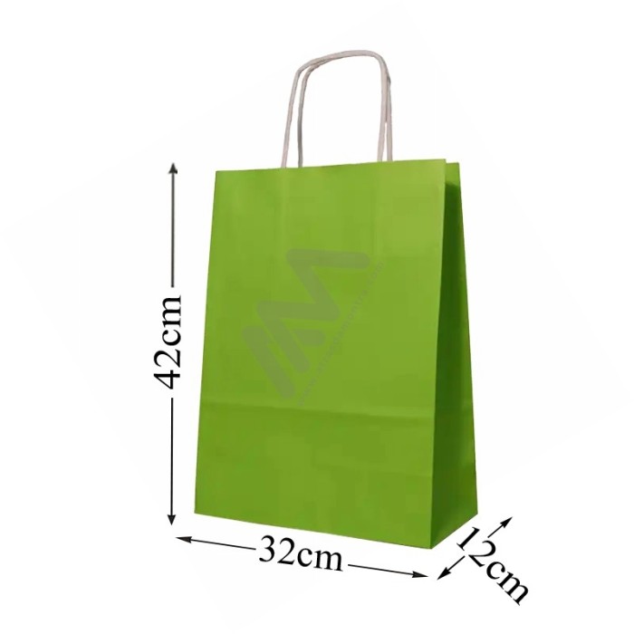Green Paper Bags 32x42x12