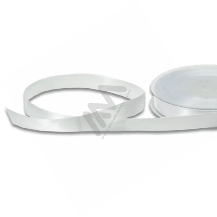 White *001 Satin Wrapping Tape 10mm x 20m