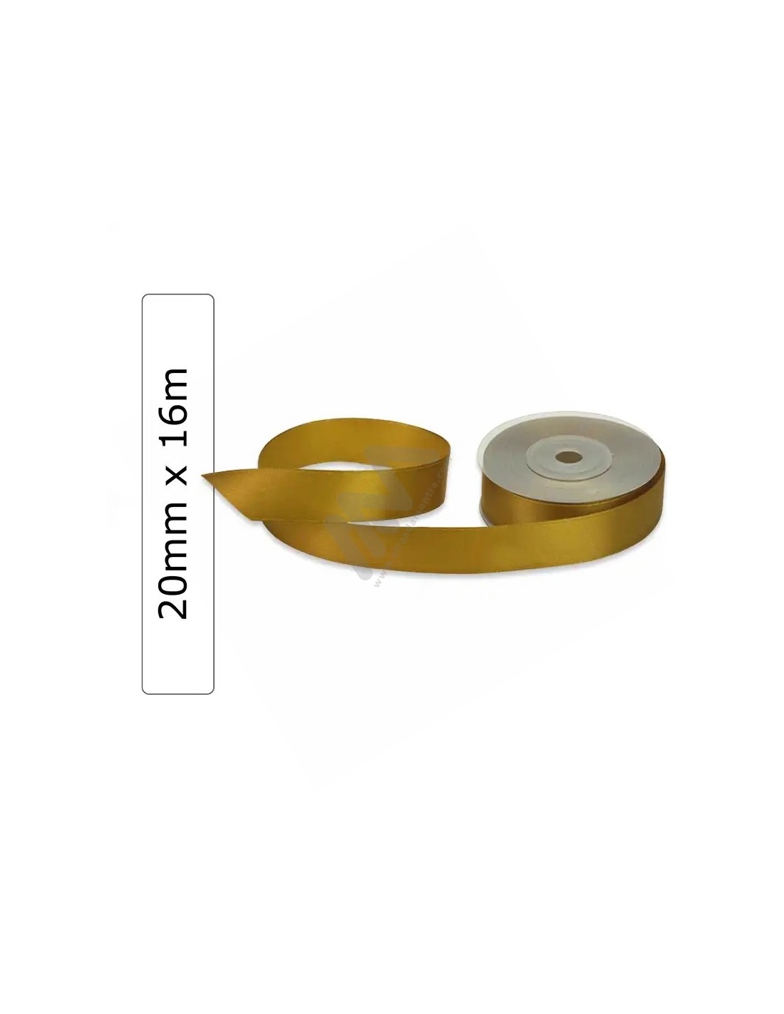 Gold satin wrapping tape 20 mm x 16m