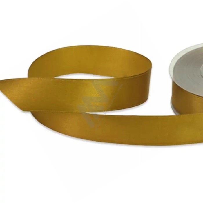 Gold satin wrapping tape 20 mm x 16m