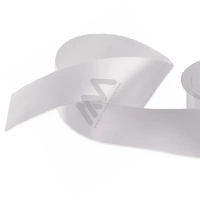 White *001 Satin Wrapping Tape 40mm x 16m