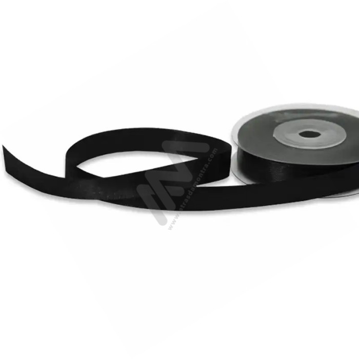 Black *039 Satin Wrapping Tape 12mm x 20m