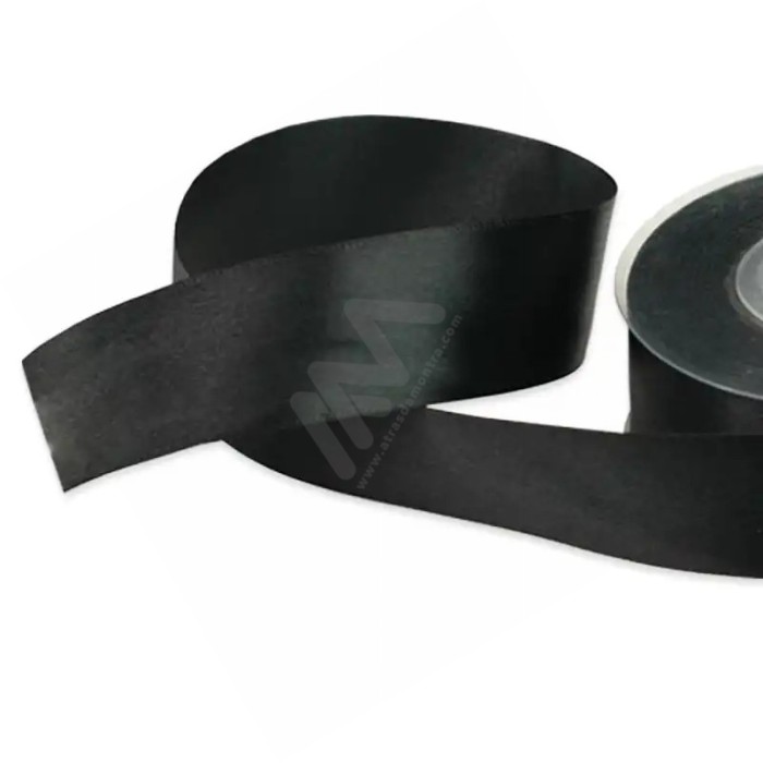 Black *039 Satin Wrapping Tape 25mm x 16m