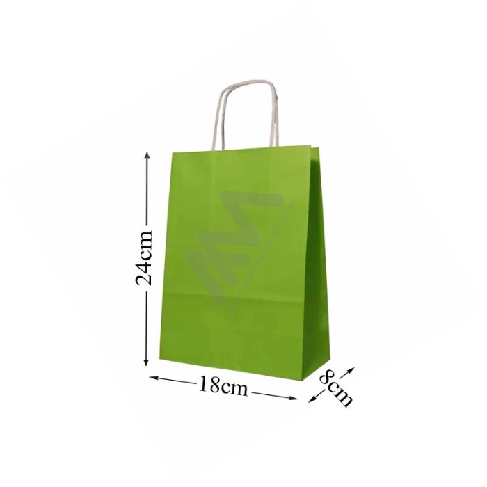 Green Paper Bags 18x24x8