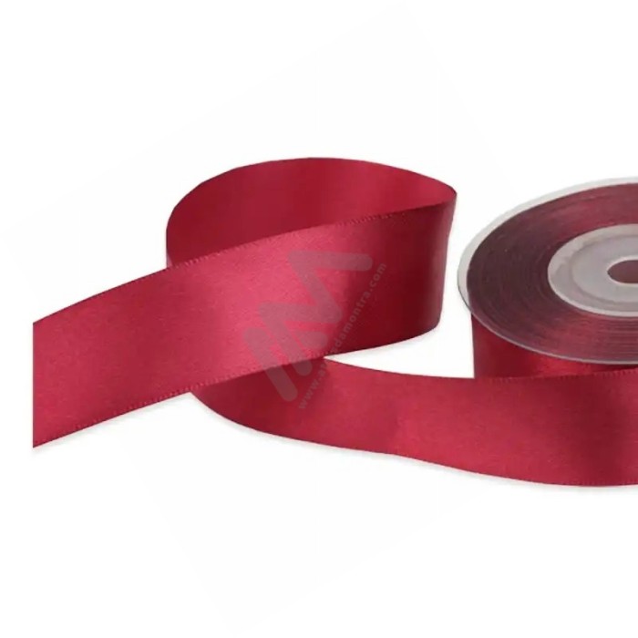 Dark Red *033 Satin Wrapping Tape 25mm x 16m