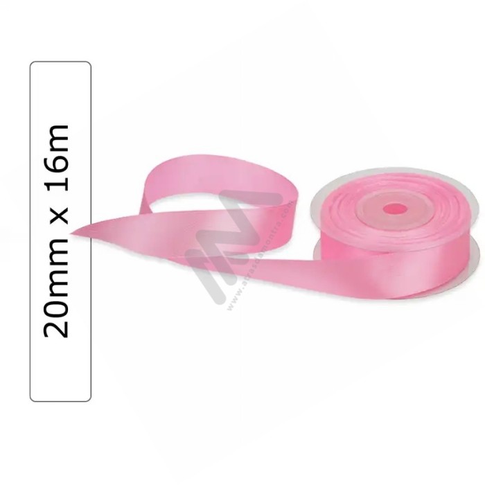 Light Pink satin wrapping tape 20 mm x 16m