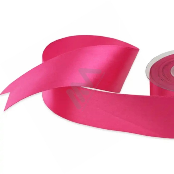 Pink satin wrapping tape 40 mm x 16m