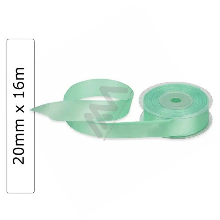 Light Green satin wrapping tape 20 mm x 16m