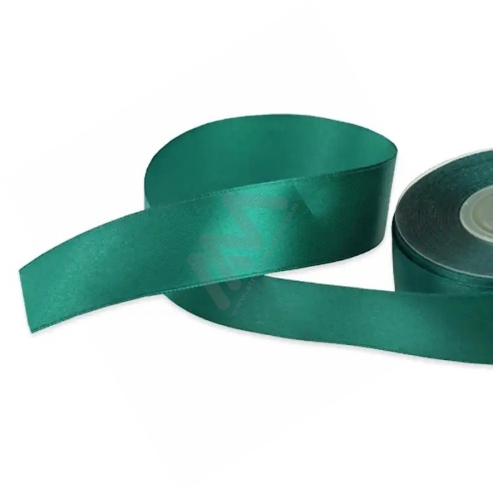 Dark Green satin wrapping tape 25 mm x 16m