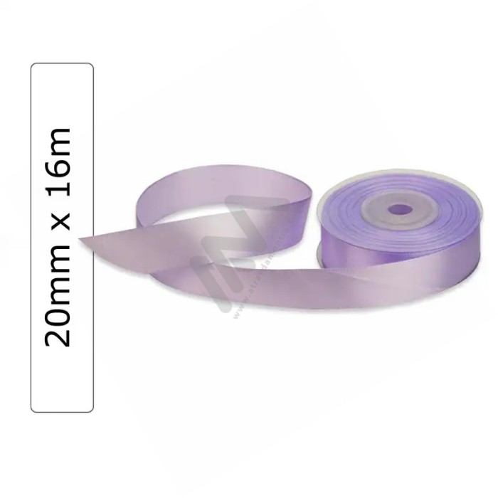 Light purple satin wrapping tape 20 mm x 16m