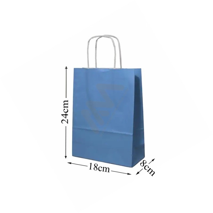 Blue Paper Bags 18x24x8