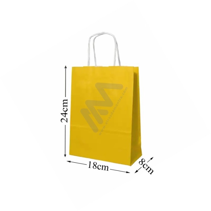 Yellow Paper Bags 18x24x8