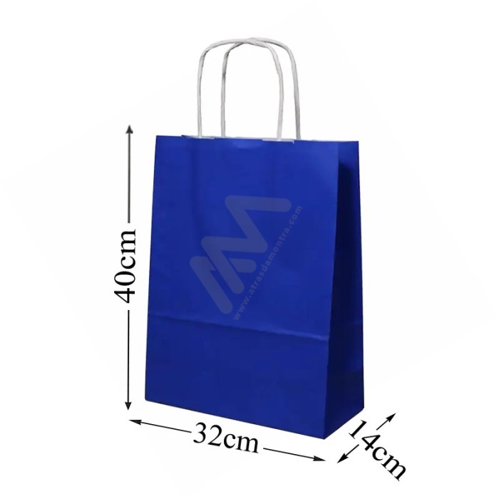 Blue Paper Bags 32x40x14