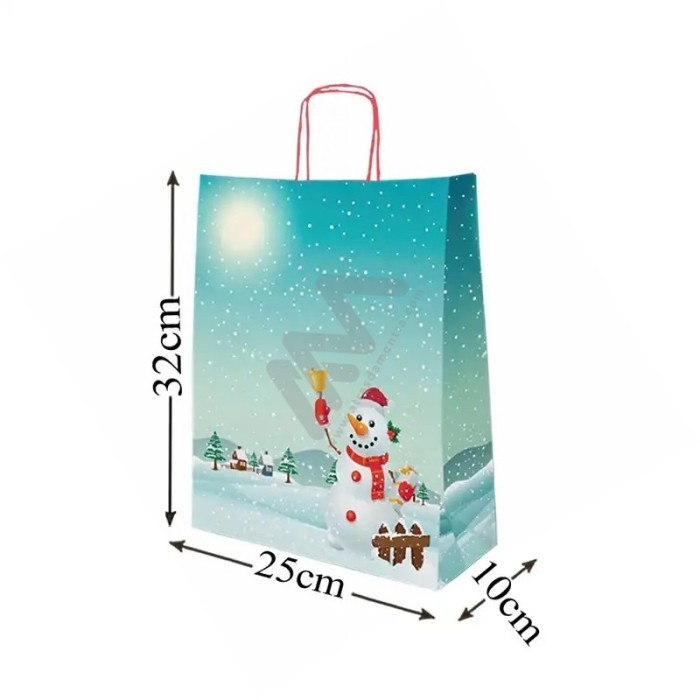 Twisted wing paper bags Christmas 25x32x10