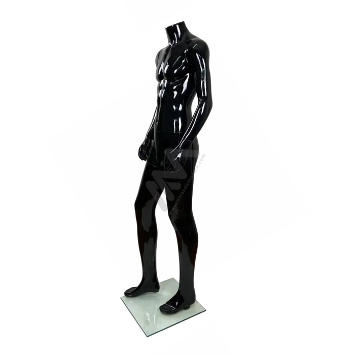 Manequim Homem s/ Cabeça Preto