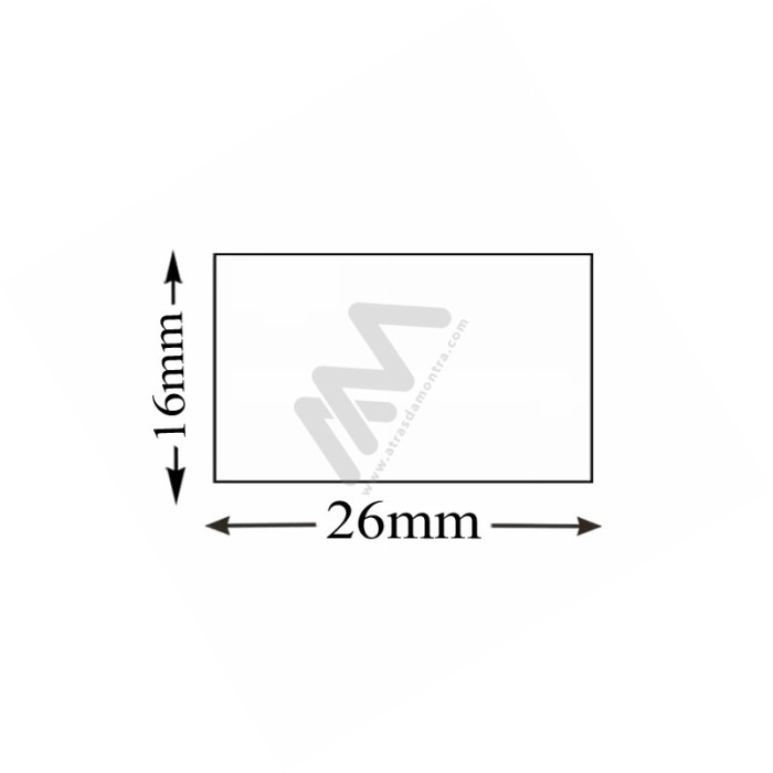 Rectangular Label Roll 26x16